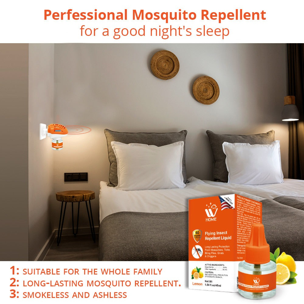 (Pack of 4) Mosquito &amp; Flying Repellent Liquid - 45ml | WBM Home