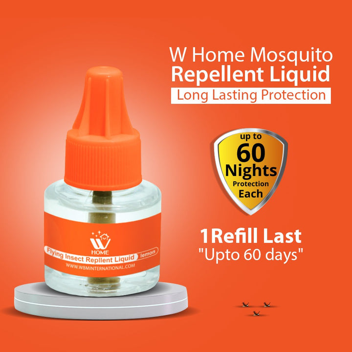 (Pack of 4) Mosquito &amp; Flying Repellent Liquid - 45ml | WBM Home