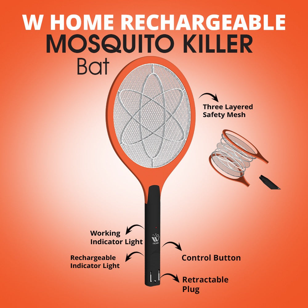 Rechargeable Mosquito Bat + Liquid Combo – Load Shedding Survival Pack | WBM Mart
