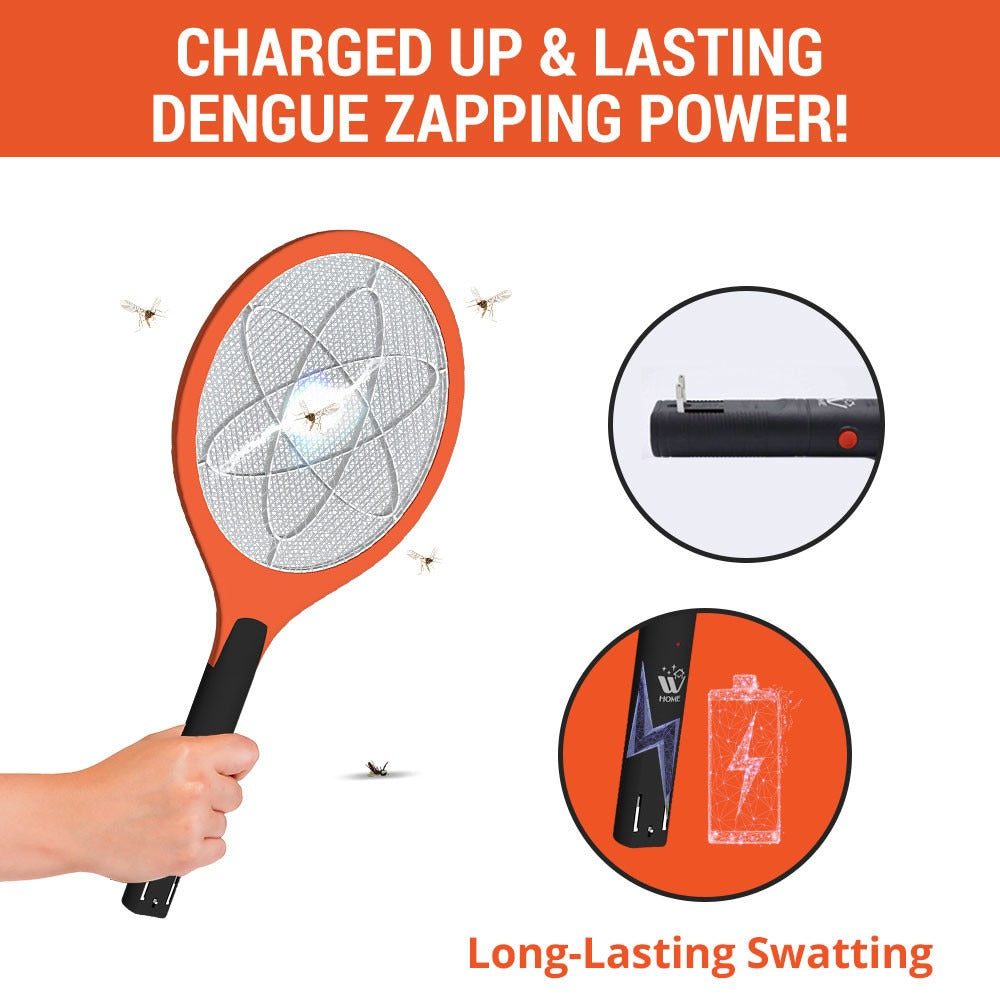 Dengue Defense Kit | Mosquito Repellent Spray + Flying Insect Killer Racket + Liquid Repellent Machine with 45 ml Refill | WBM Home
