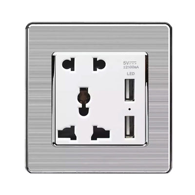 Multi-Function USB Charging Wall Socket 10A | WBM Smart