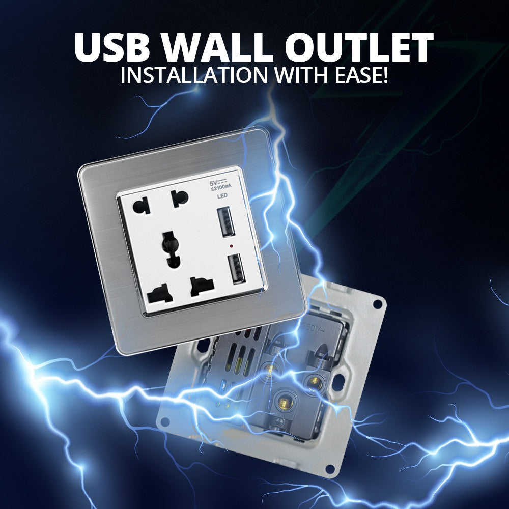 Buy Multi-Function USB Wall Socket Online – WBM MART PAKISTAN
