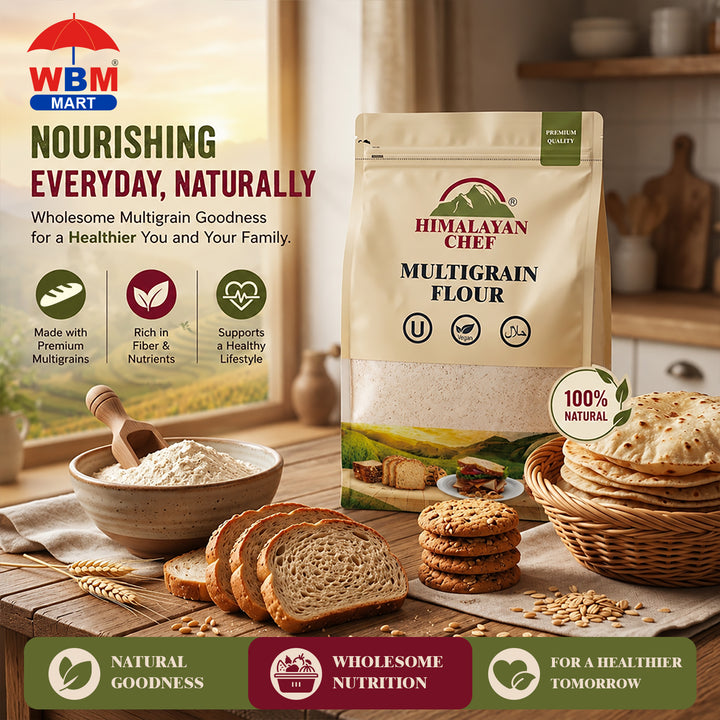 Multigrain Diet Atta - 10 lbs (4540g) | Himalayan Chef