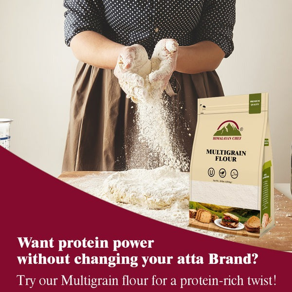 Multigrain Diet Atta - 10 lbs (4540g) | Himalayan Chef