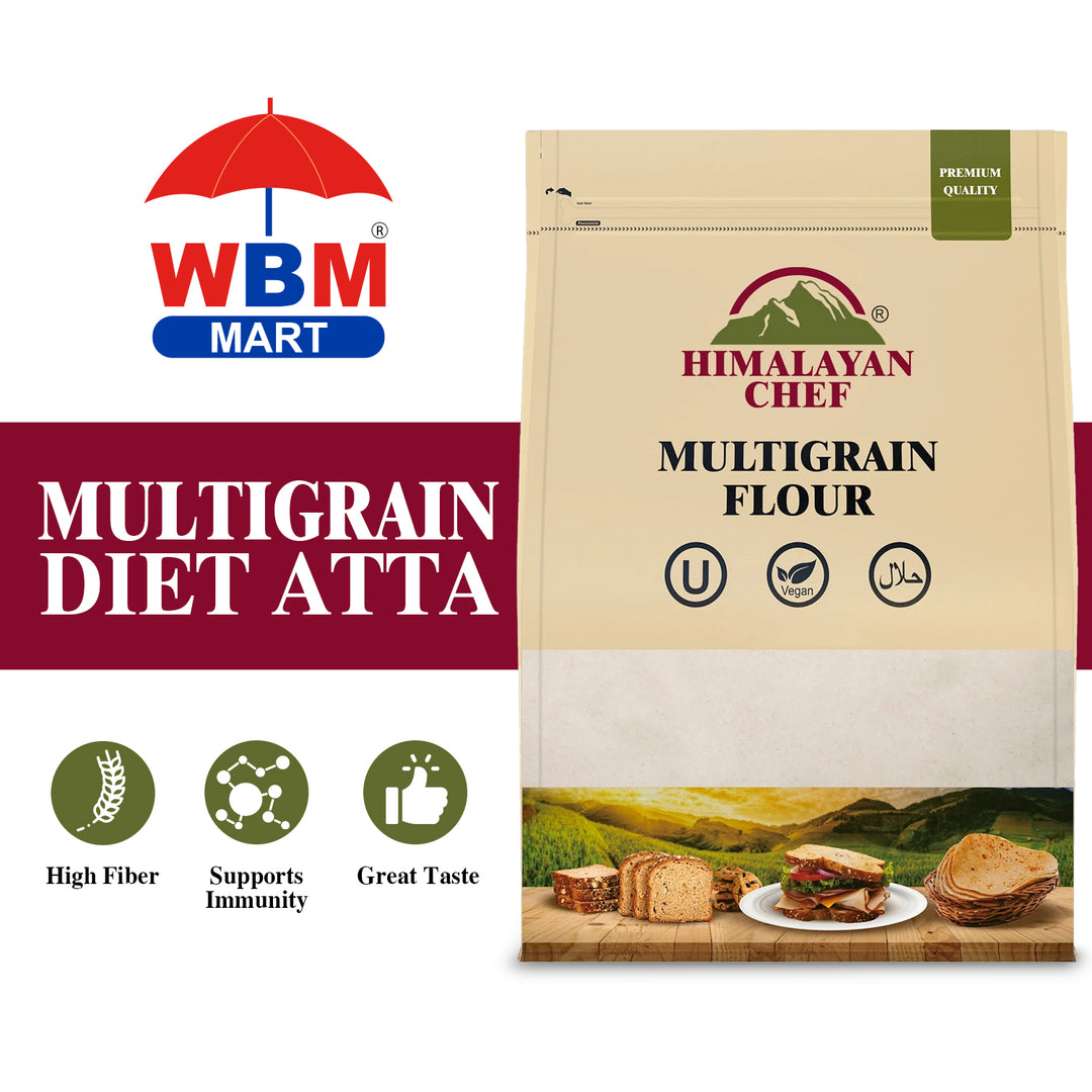 Multigrain Diet Atta - 10 lbs (4540g) | Himalayan Chef