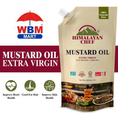 Mustard Oil - 2.2 lbs (1 Ltr) | Himalayan Chef