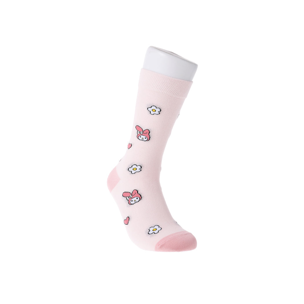 My Melody All Over Print Crew Socks Cute Character Pattern | WBM MART