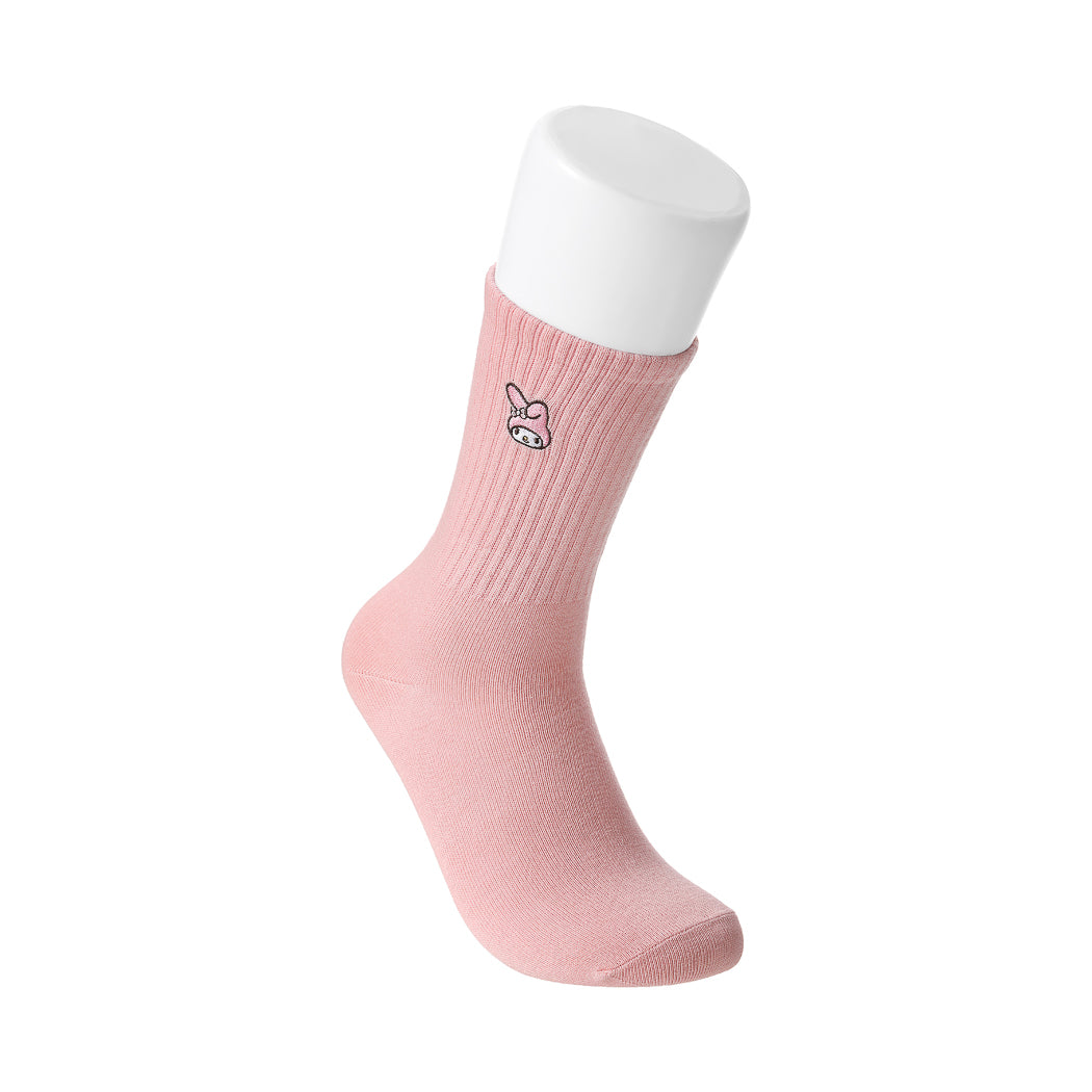 My Melody Minimal Crew Socks | WBM MART