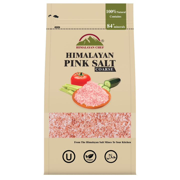 Pink Salt Coarse - 1 lbs (454g) | Himalayan Chef