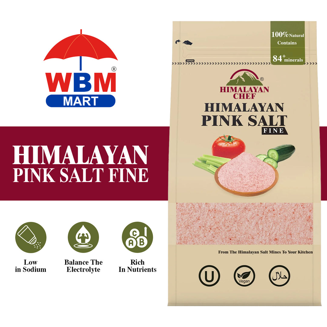 Pink Salt Fine - 0.5 lbs ( 227g) | Himalayan Chef