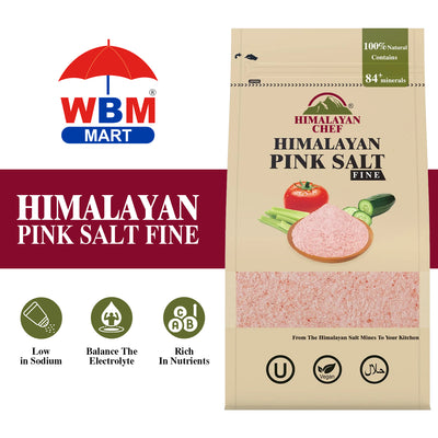 Pink Salt Fine - 2 lbs (908g) | Himalayan Chef