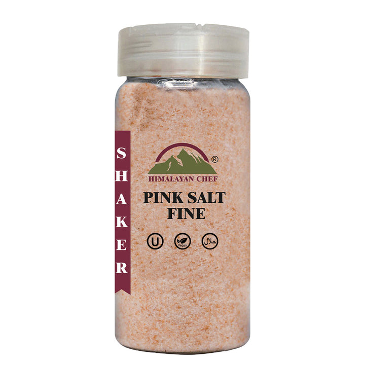 Pink Salt Fine Plastic Shaker - 0.78 lbs (354g) | Himalayan Chef