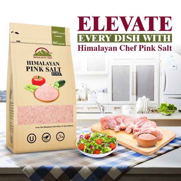 Pink Salt Fine - 0.5 lbs ( 227g) | Himalayan Chef