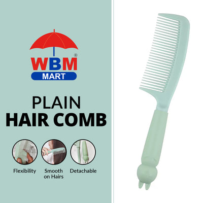 Plain Hair Comb (Any Random Color) | WBM Care