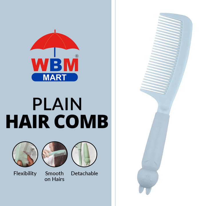 Plain Hair Comb (Any Random Color) | WBM Care