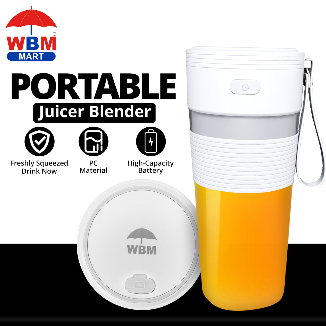 Portable Juicer Blender (1200mAh) - 300 ml | WBM Smart