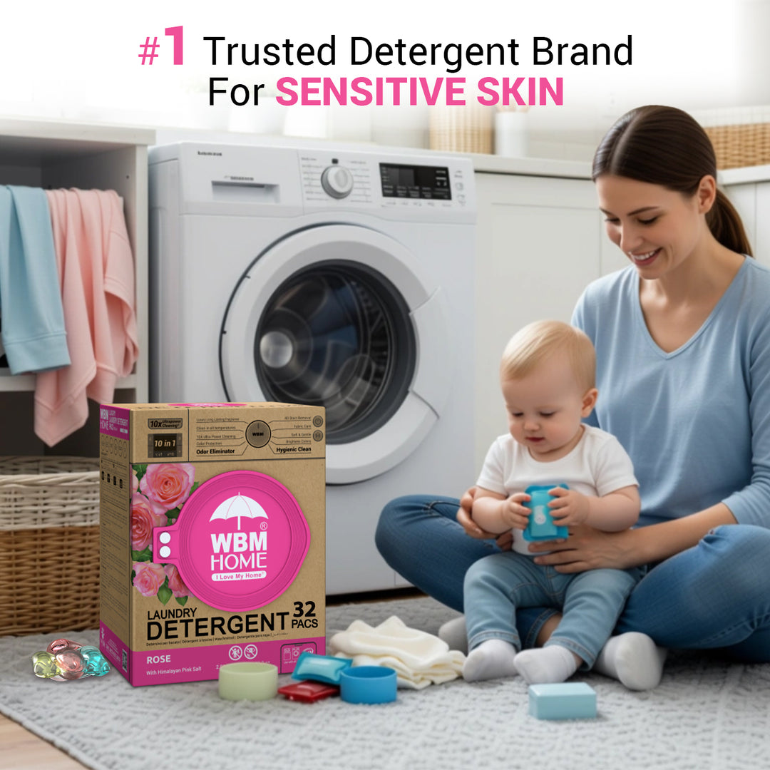 Laundry Pods (Rose) Box - 32 Pcs | WBM Home