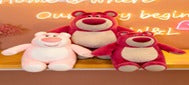 Rabbit Fur Bear Plush Small Multi Color | WBM MART