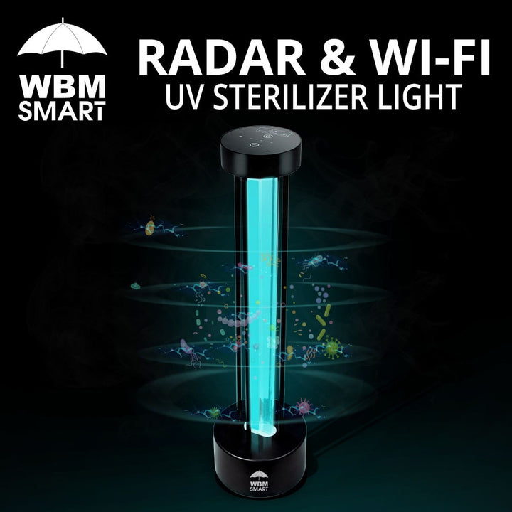 Radar &amp; Wi-Fi UV Sterilizer Light, UV-C Disinfection Lamp | WBM Smart