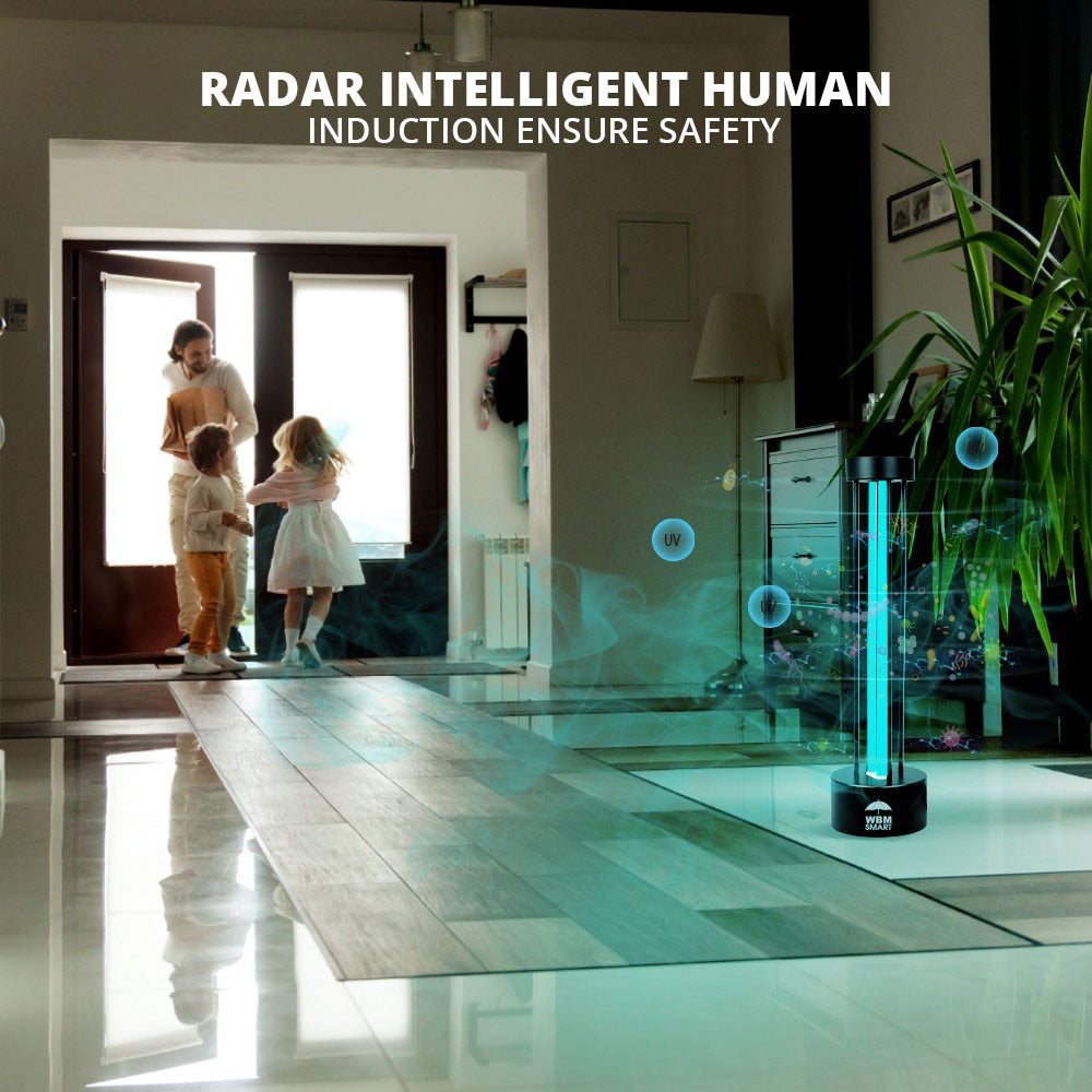 Radar &amp; Wi-Fi UV Sterilizer Light, UV-C Disinfection Lamp | WBM Smart
