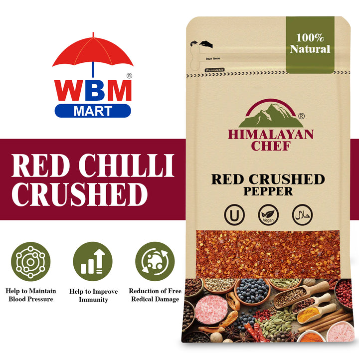 Red Chilli Crushed - 0.88lbs (400g)| Himalayan Chef