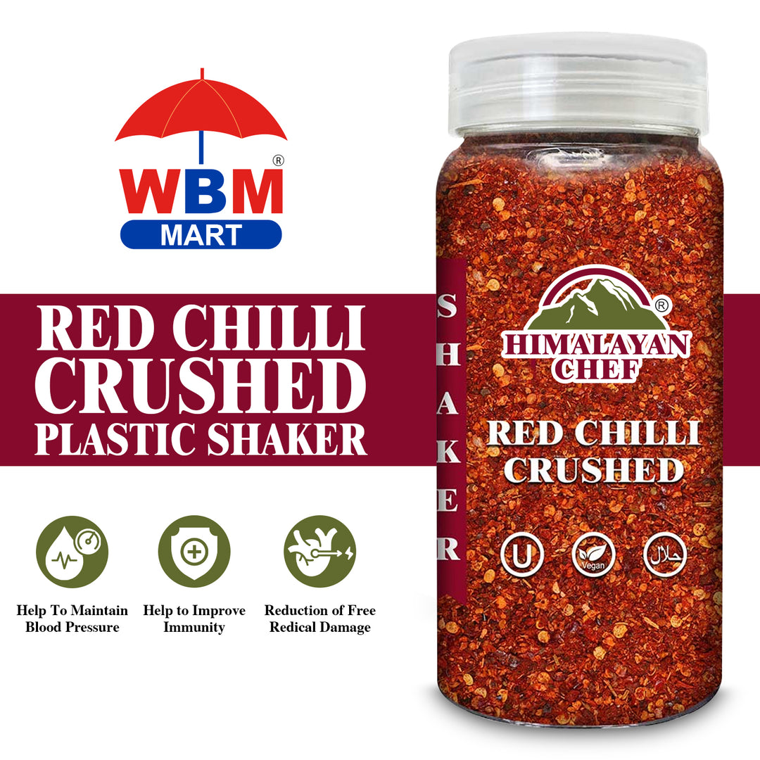 Red Chilli Crushed Plastic Shaker - 0.24 lbs (110g) | Himalayan Chef