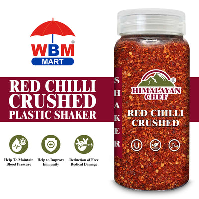 Red Chilli Crushed Plastic Shaker - 0.24 lbs (110g) | Himalayan Chef