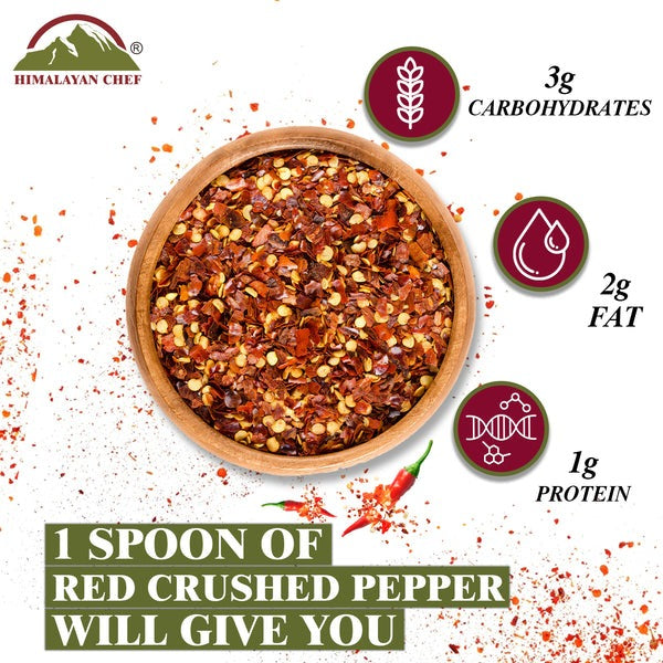 Red Chilli Crushed Plastic Shaker - 0.24 lbs (110g) | Himalayan Chef