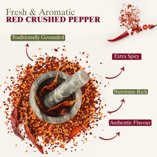 Red Chilli Crushed Plastic Shaker - 0.24 lbs (110g) | Himalayan Chef