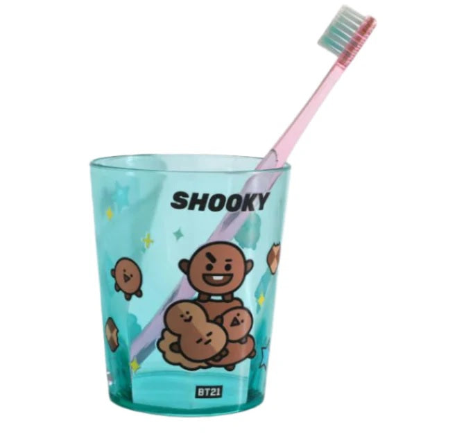 SHOOKY Bathroom Cup – BT21 Themed Plastic Rinse Cup | WBM MART