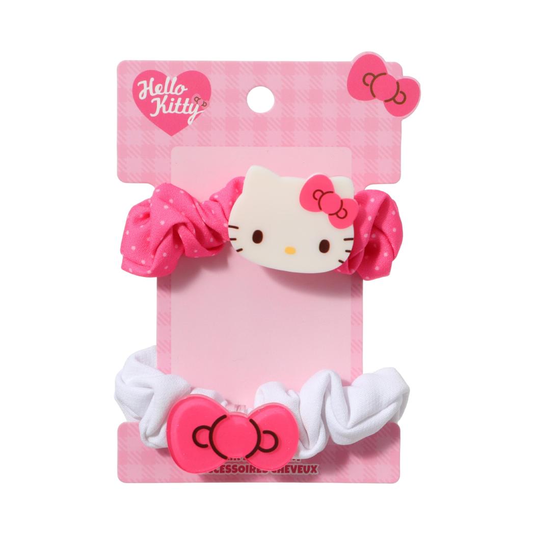 Hello Kitty Soft Hair Scrunchies Set 2 pcs Pink | WBM MART