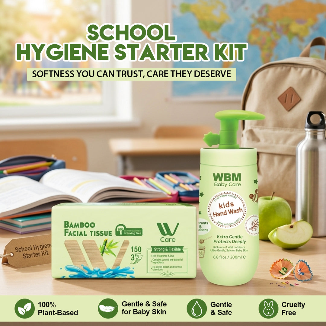 WBM Kids School Hygiene Kit – Hand Wash, Tissue