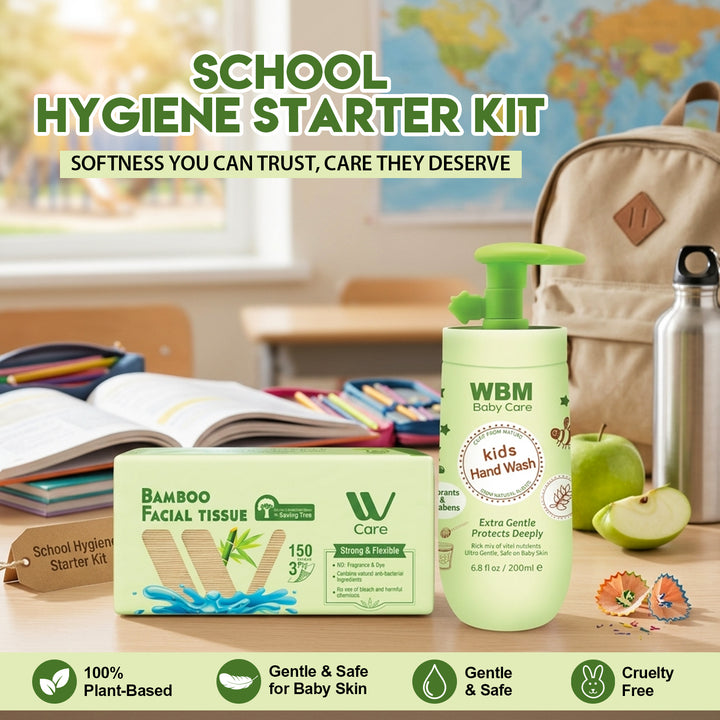 WBM Kids School Hygiene Kit – Hand Wash, Tissue