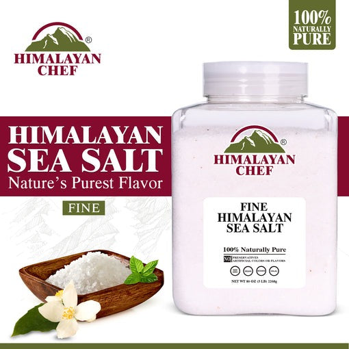 Sea Salt Fine Jar - 5 lbs (2268g) | Himalayan Chef