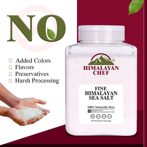 Sea Salt Fine Jar - 5 lbs (2268g) | Himalayan Chef