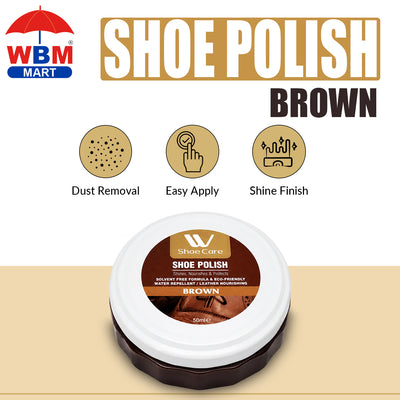 Shoe Polish Brown | 50ml - WBM Shoe Care