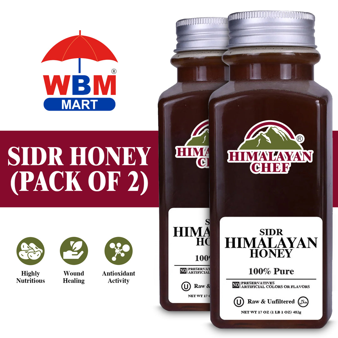 Sidr Honey - 2 lbs (960g) | Pack of 2 - Himalayan Chef