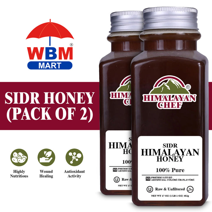Sidr Honey - 2 lbs (960g) | Pack of 2 - Himalayan Chef