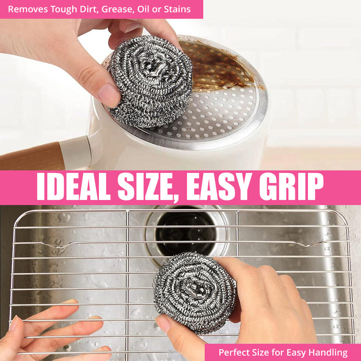 Stainless Steel Scourer - 3 Pcs (100% Rust Free) |  WBM Home