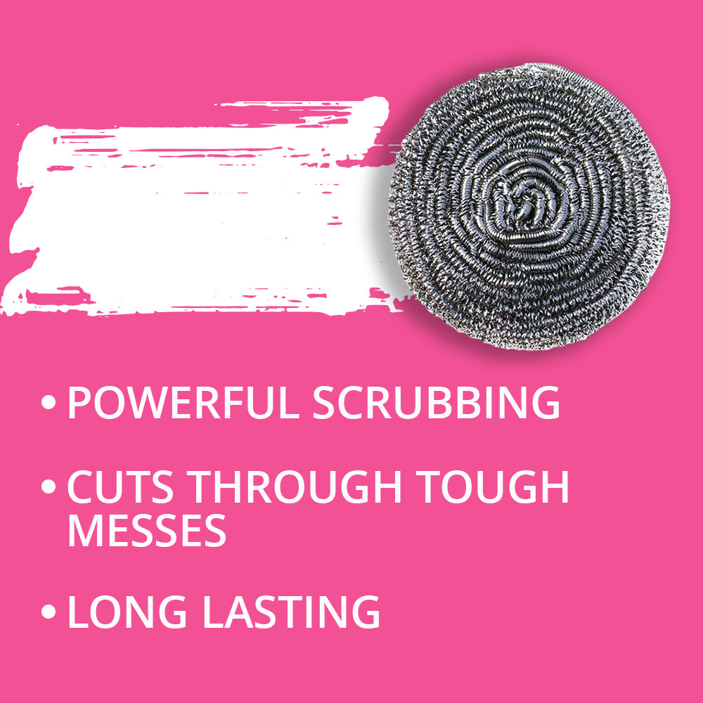 Stainless Steel Scourer - 3 Pcs (100% Rust Free) |  WBM Home