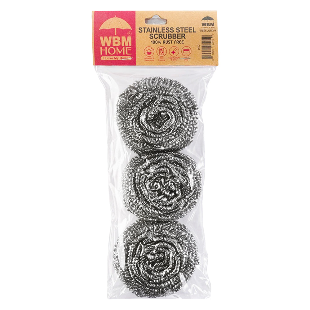 Stainless Steel Scourer - 3 Pcs (100% Rust Free) |  WBM Home