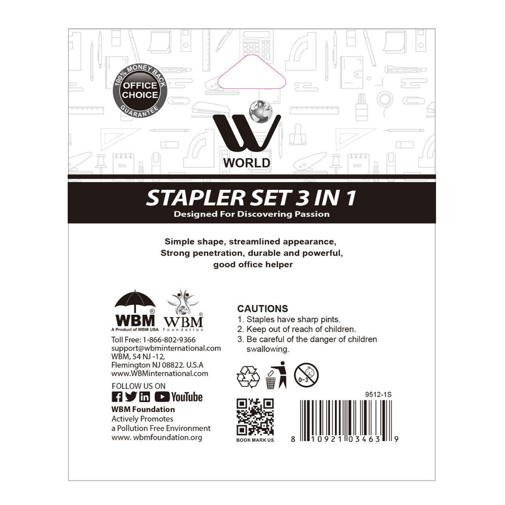 Stapler Set 3-in-1 | WBM World