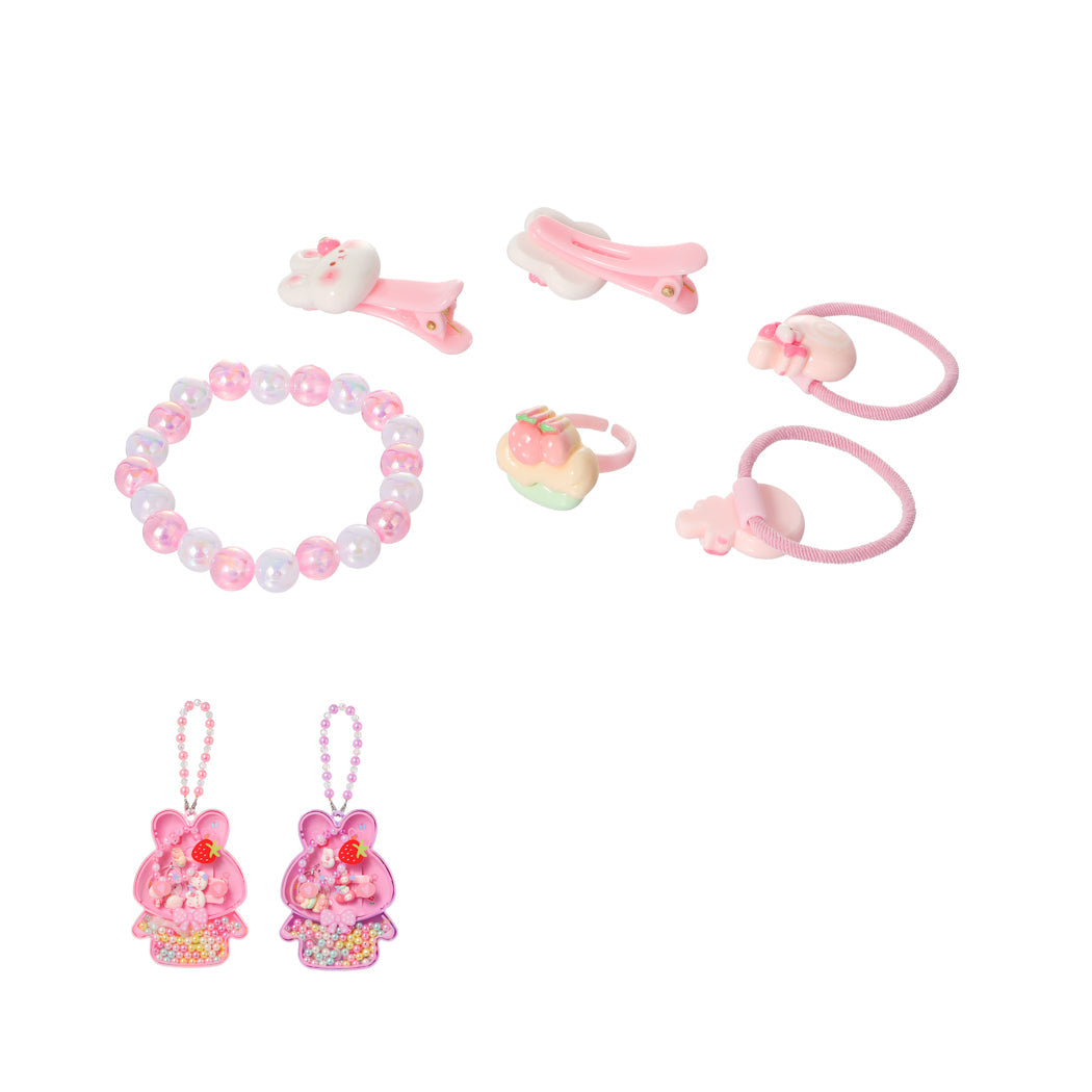 Cute Kids Hair Accessories Combo Set Any Random Color | WBM MART