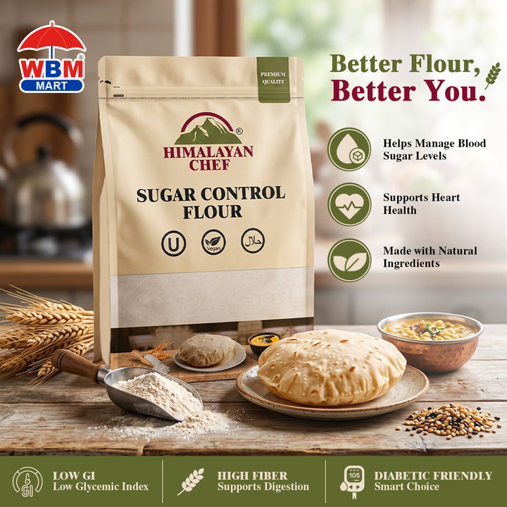 Sugar Control Flour (Atta) -  10 lbs (4540g) | Himalayan Chef