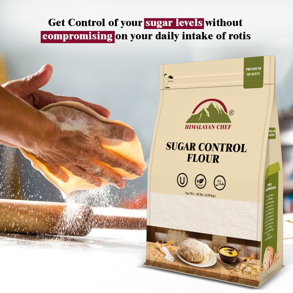 Sugar Control Flour (Atta) -  10 lbs (4540g) | Himalayan Chef