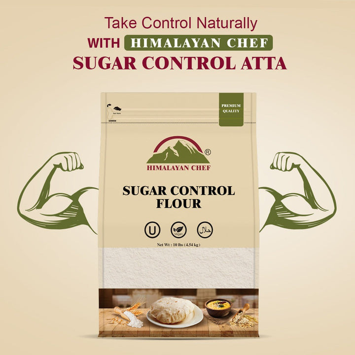 Sugar Control Flour (Atta) -  10 lbs (4540g) | Himalayan Chef
