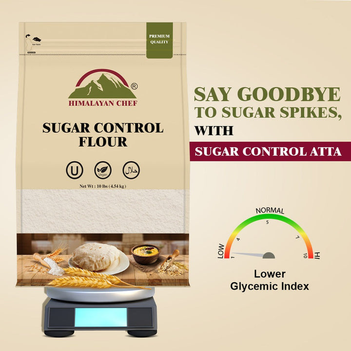 Sugar Control Flour (Atta) -  10 lbs (4540g) | Himalayan Chef