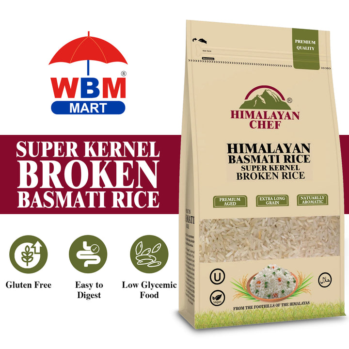 Super Kernel Basmati Broken Rice - 10 lbs (4500g) | Himalayan Chef