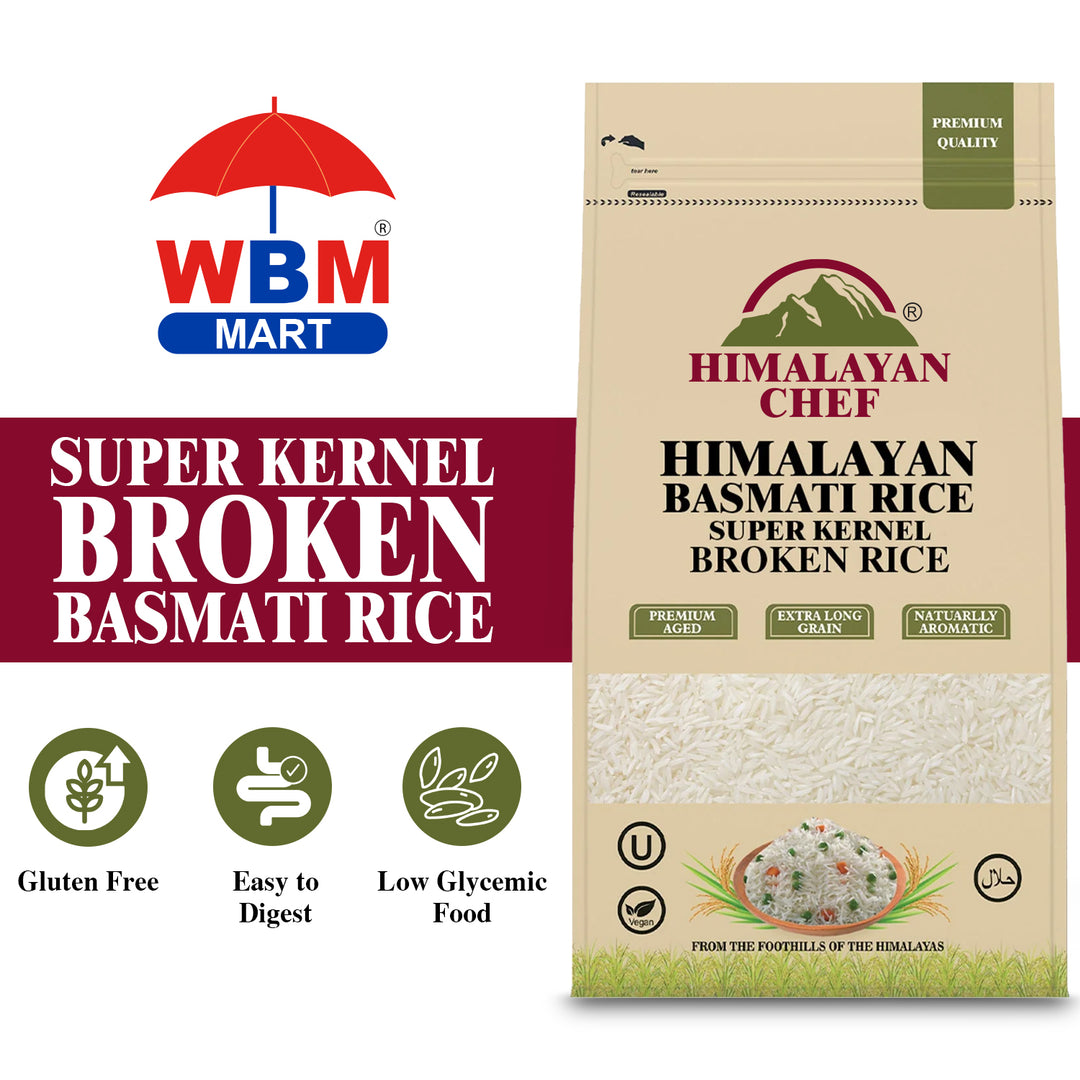 Super Kernel Broken Basmati Rice - 2 lbs (908g) | Himalayan Chef