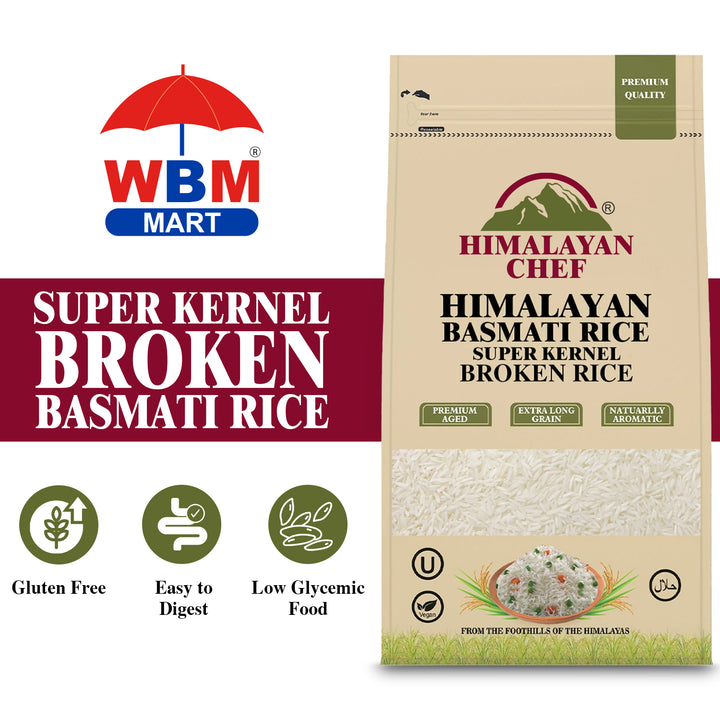 Super Kernel Broken Basmati Rice - 2 lbs (908g) | Himalayan Chef